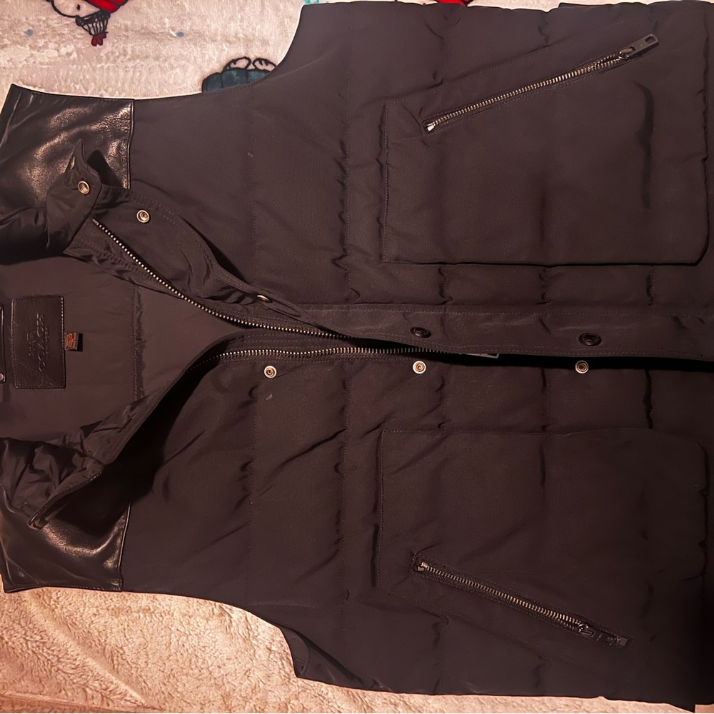 Coach Black Quilted Vest